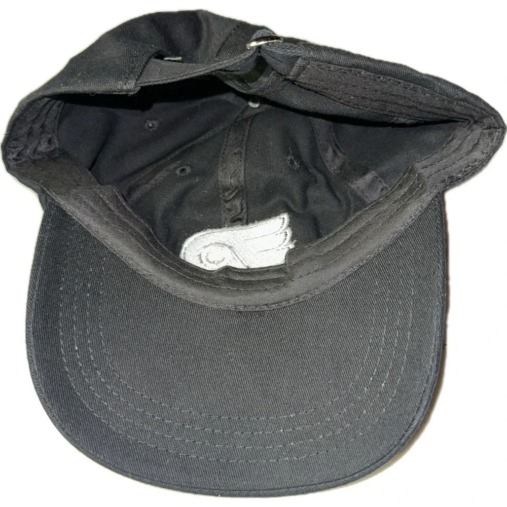 Philadelphia Flyers Black StrapBack Dad Hat Cap NHL Hockey